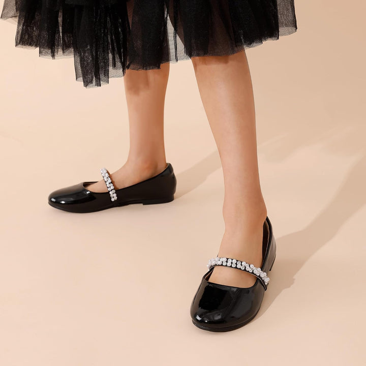 DREAM PAIRS Mädchen Mary Jane Strap Flache Schuhe Ballerinas Prinzessin Schuhe Flache Schulschuhe 31