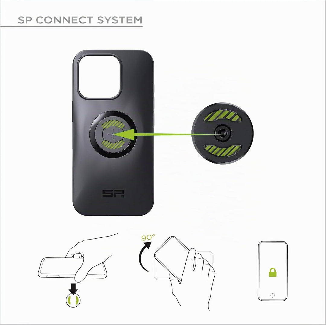 SP CONNECT Micro Stem Bundle | SPC+ | für iPhone 15 Plus Handy Halterung für den fahrradlenker | Sma