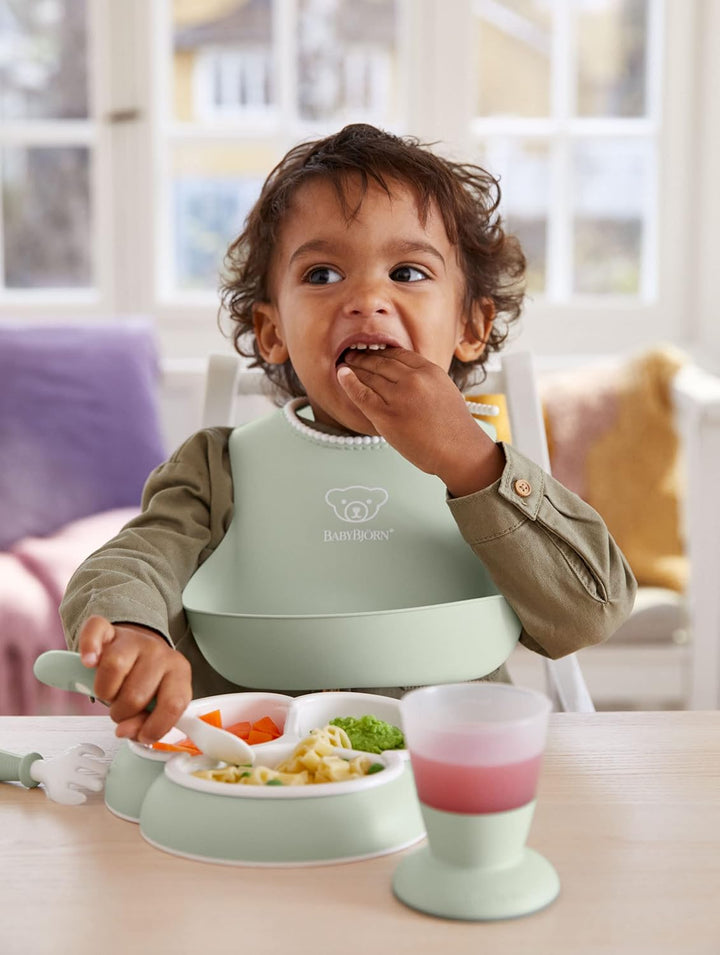 BabyBjörn Kindergeschirr, 8-teilig, Blassgrün, Blassgrün