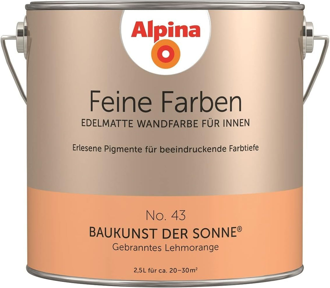 Alpina Feine Farben No. 43 Baukunst der Sonne® edelmatt 2,5 Liter, No. 43 Baukunst der Sonne