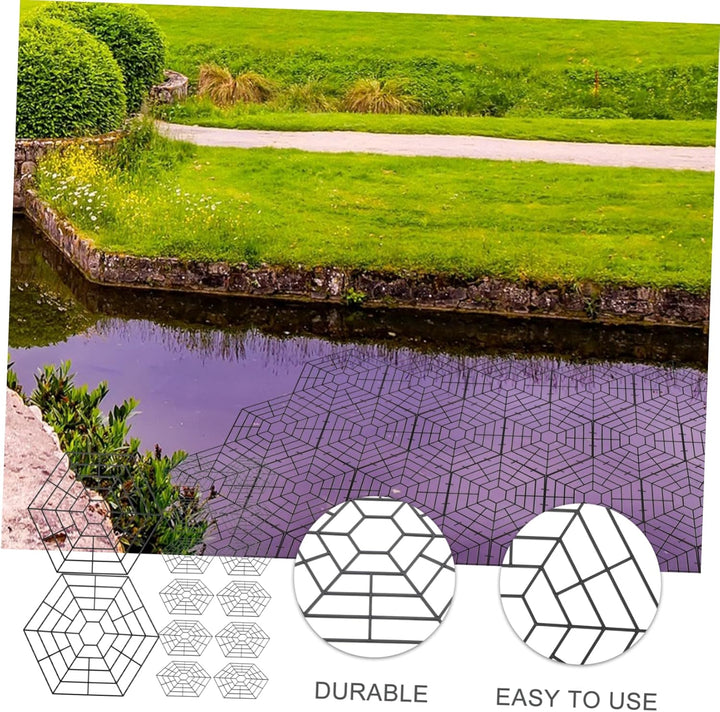 YARNOW 30 Stück 6-eck Fischschutznetz Aus Kunststoff Teichnetz Für Fischteich Outdoor Robust