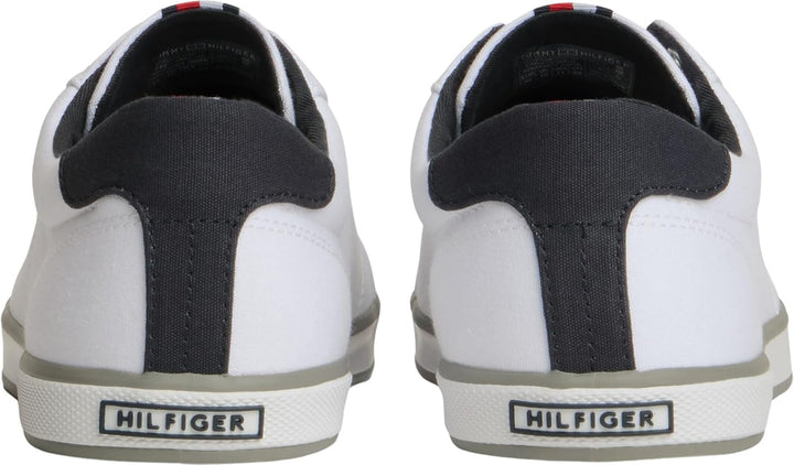Tommy Hilfiger Herren Vulcanized Sneaker Schuhe, 39 EU Weiß