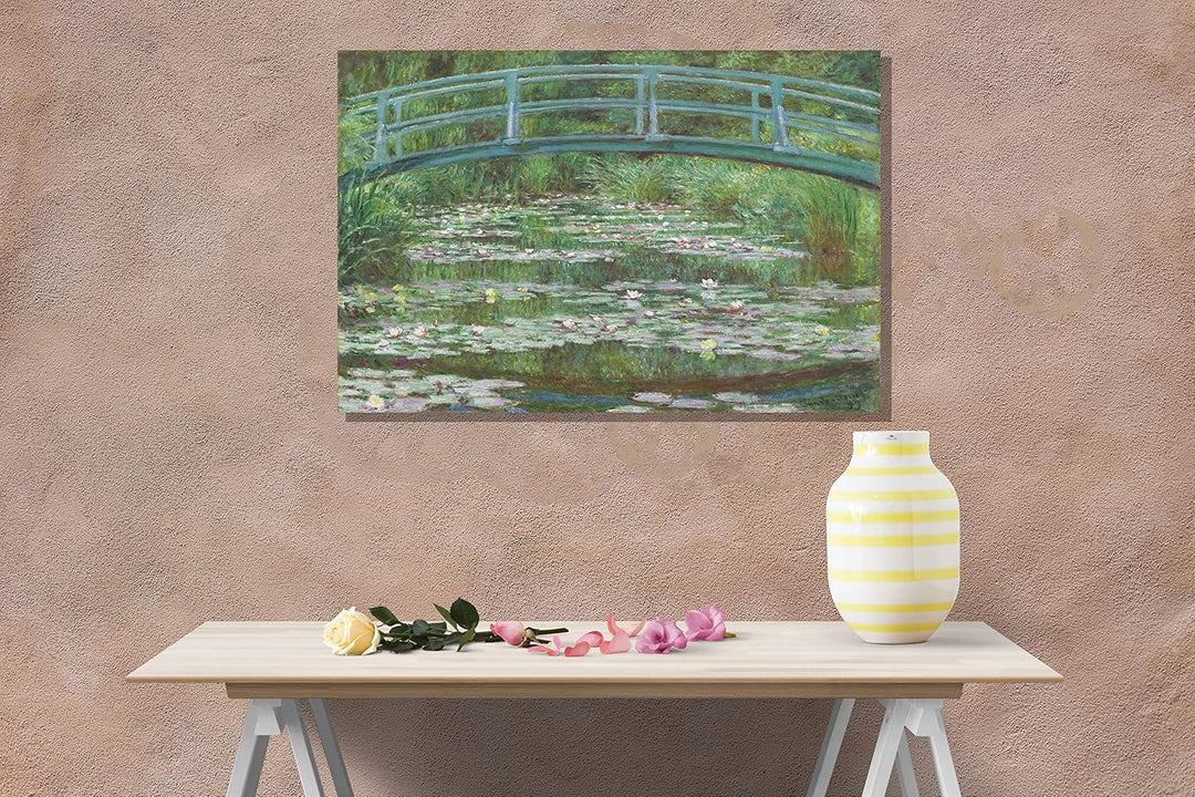 Claude Monet Kunstdruck auf Leinwand, gerahmt, Bürofotos, zum Aufhängen, Wohnzimmer, Wintergarten, P