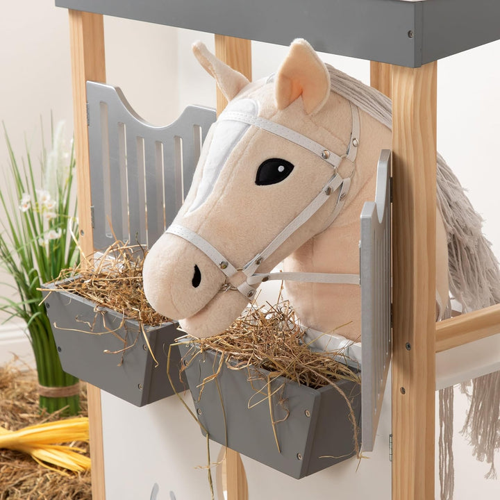 Ella & Piet® Grosses Hobby Horse Pferd Caramel mit Aufbewahrungsbeutel Steckenpferd Springpferd Spie