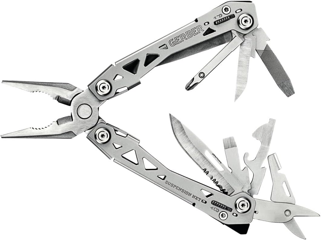 Gerber Multi-werkzeug 31-003345, grau, M, 1027512 15 Tools, Taschenclip (US blister)-