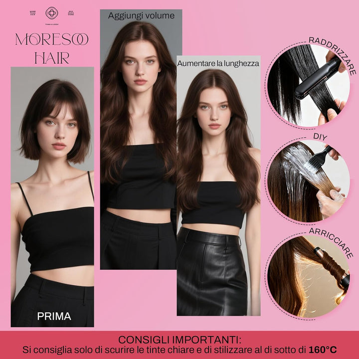 Moresoo Tape Extensions Echthaar 30 cm Balayage Remy Menschliches Haar Skin Weft Extensions Tape in