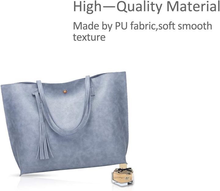 NICOLE&DORIS Damen Tote Tasche Handtasche Schultertasche aus PU-Leder Umhängetaschen Mode grosse Han