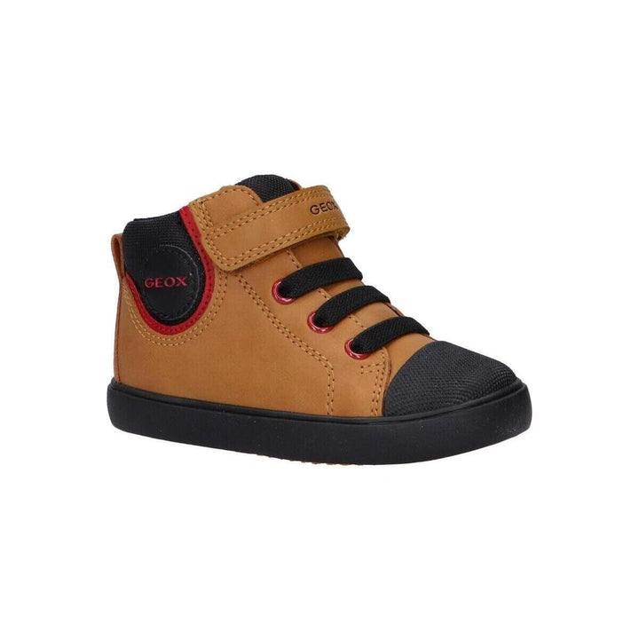 Geox Jungen B Gisli Boy B Sneaker 21 EU Dk Yellow Black, 21 EU Dk Yellow Black