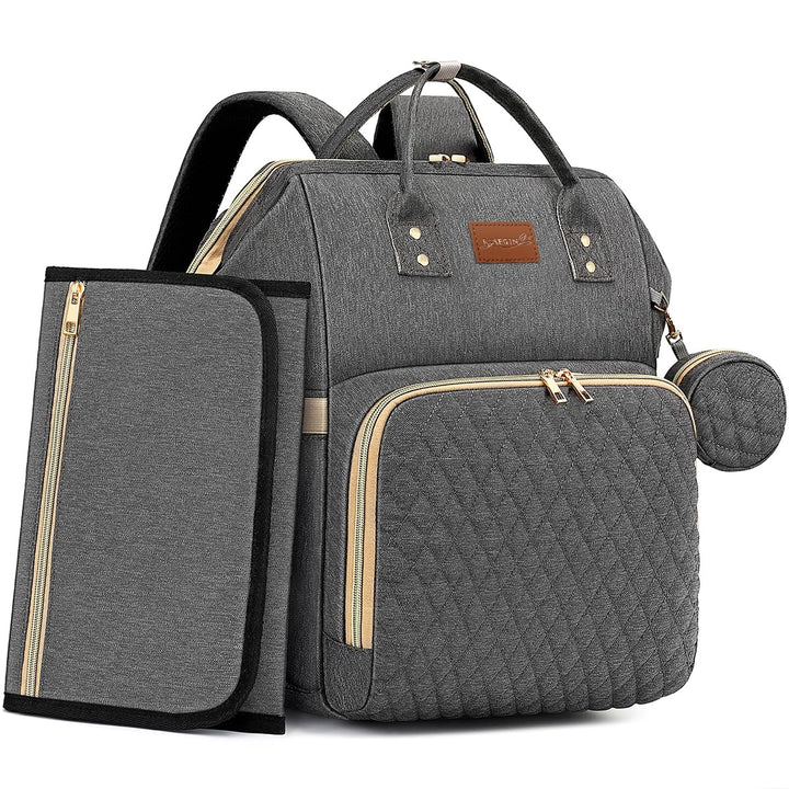 Wickelrucksack Gross - Baby Wickeltasche Rucksack Wasserdicht &amp; Leicht mit Wickelunterlage, Schnulle