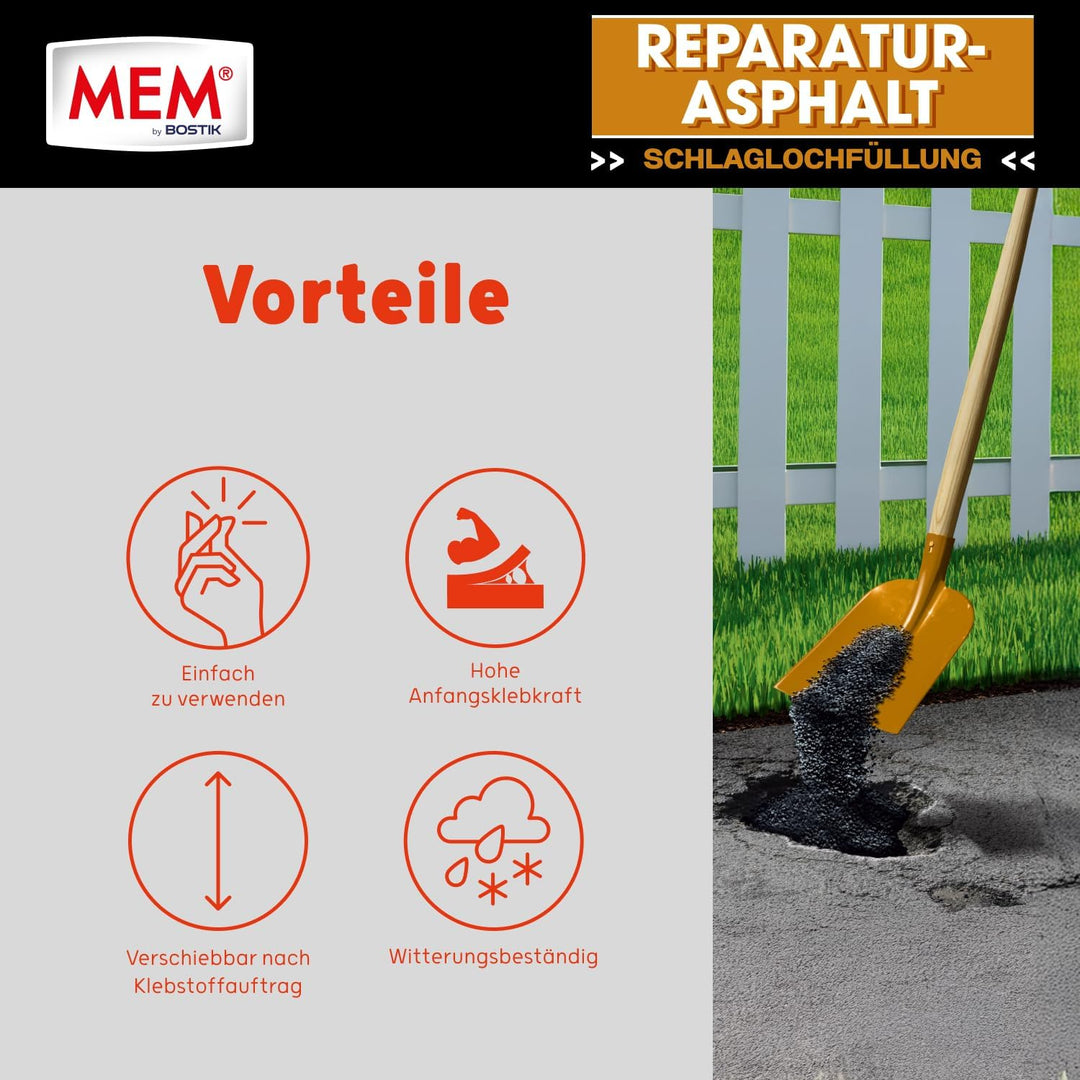 MEM Reparatur-Asphalt, 10 kg