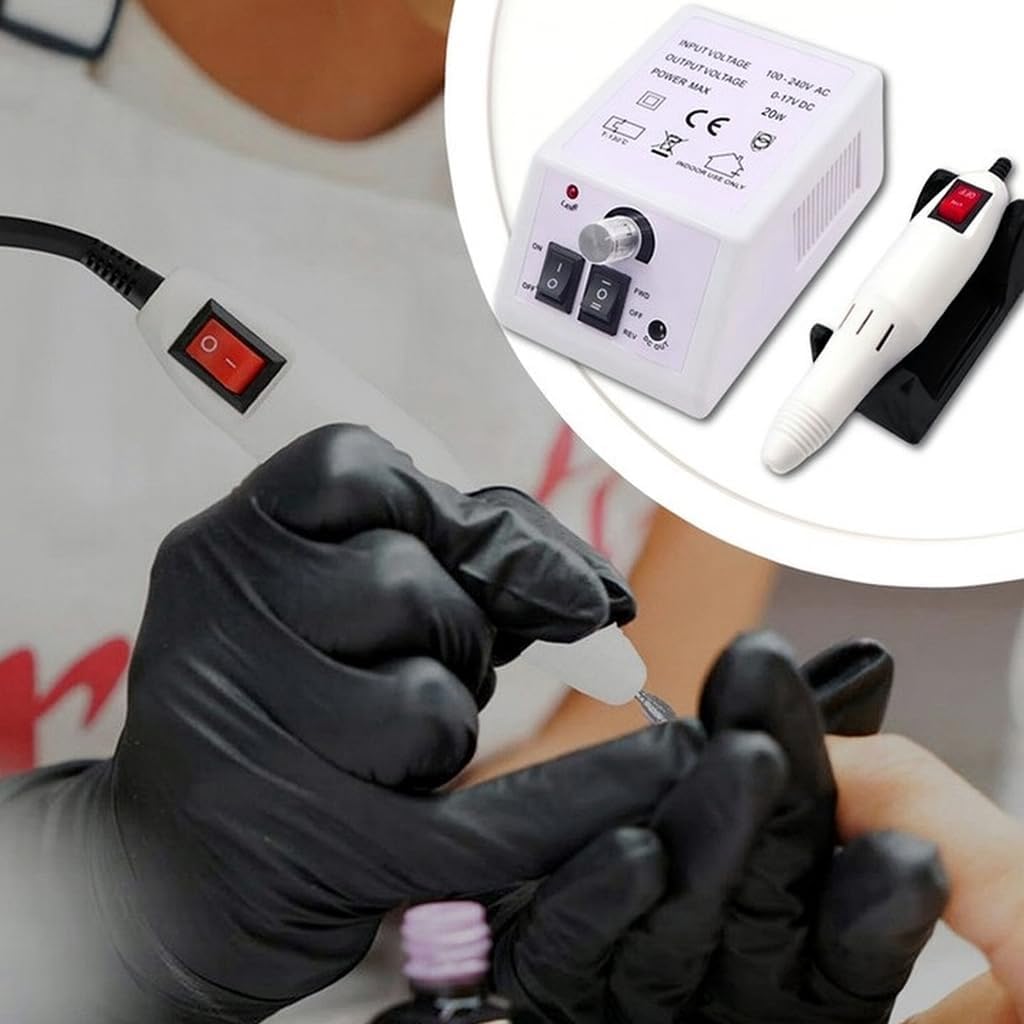 Lewer - Nagelfräser Set DM-2000 20W, Professionelles Maniküre & Pediküre Set, Nagelhaut- & Lackentfe