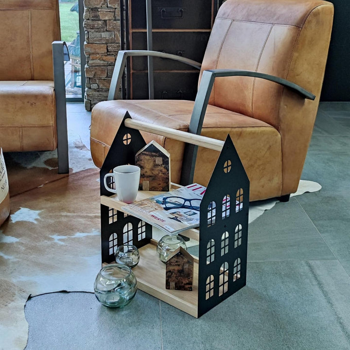 UNUS HOME Etagere 2 Etagen mit Griff, für Obst, Frühstück, Wurst und Käse, Getränke und Desserts, Ta