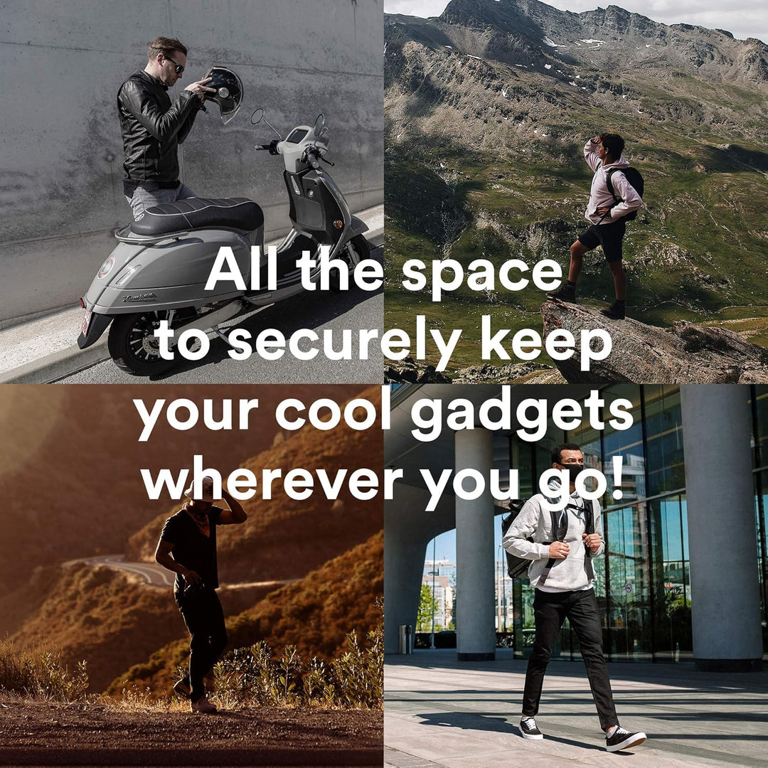 Fitdom Grosse taktische Sling Bag für Herren aus strapazierfähigem TechwearStoff und robust für den