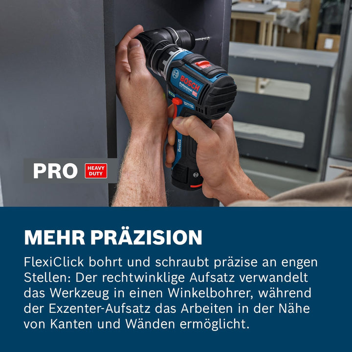 Bosch PRO 12V System Akku-Bohrschrauber GSR12V-32FC (inkl. 2,0 Ah, GAL 12V-20, GFA 12-M, GFA 12-H, Z