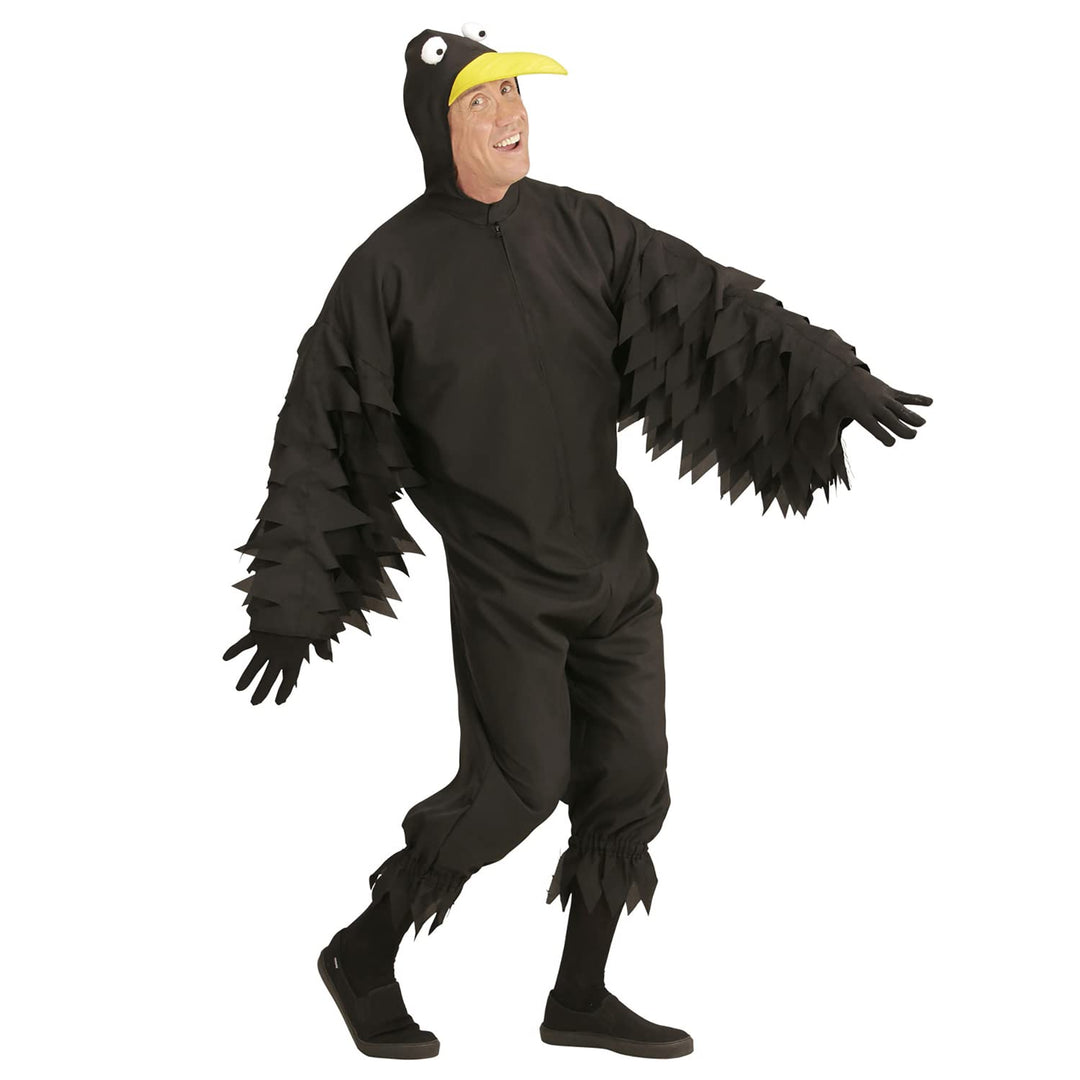 "CROW" (hooded jumpsuit with mask) - (L), L