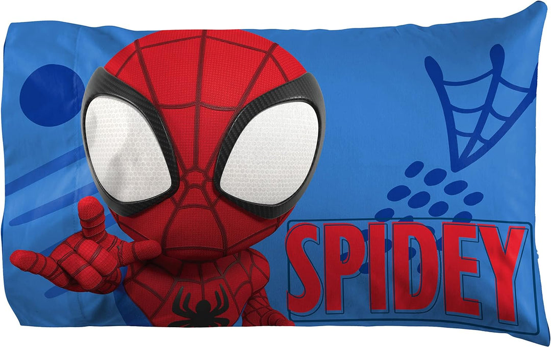 Jay Franco Marvel Spidey and His Amazing Friends Team Spidey Twin Size Sheet Set - 3 Piece Set Super