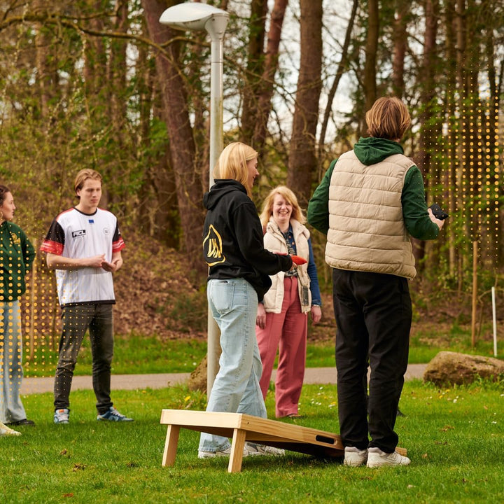 Cornhole Set – 120 x 60 cm - Sackloch Spiel – Wicked Wood – offiziell ACL-lizensiertes Set of Boards