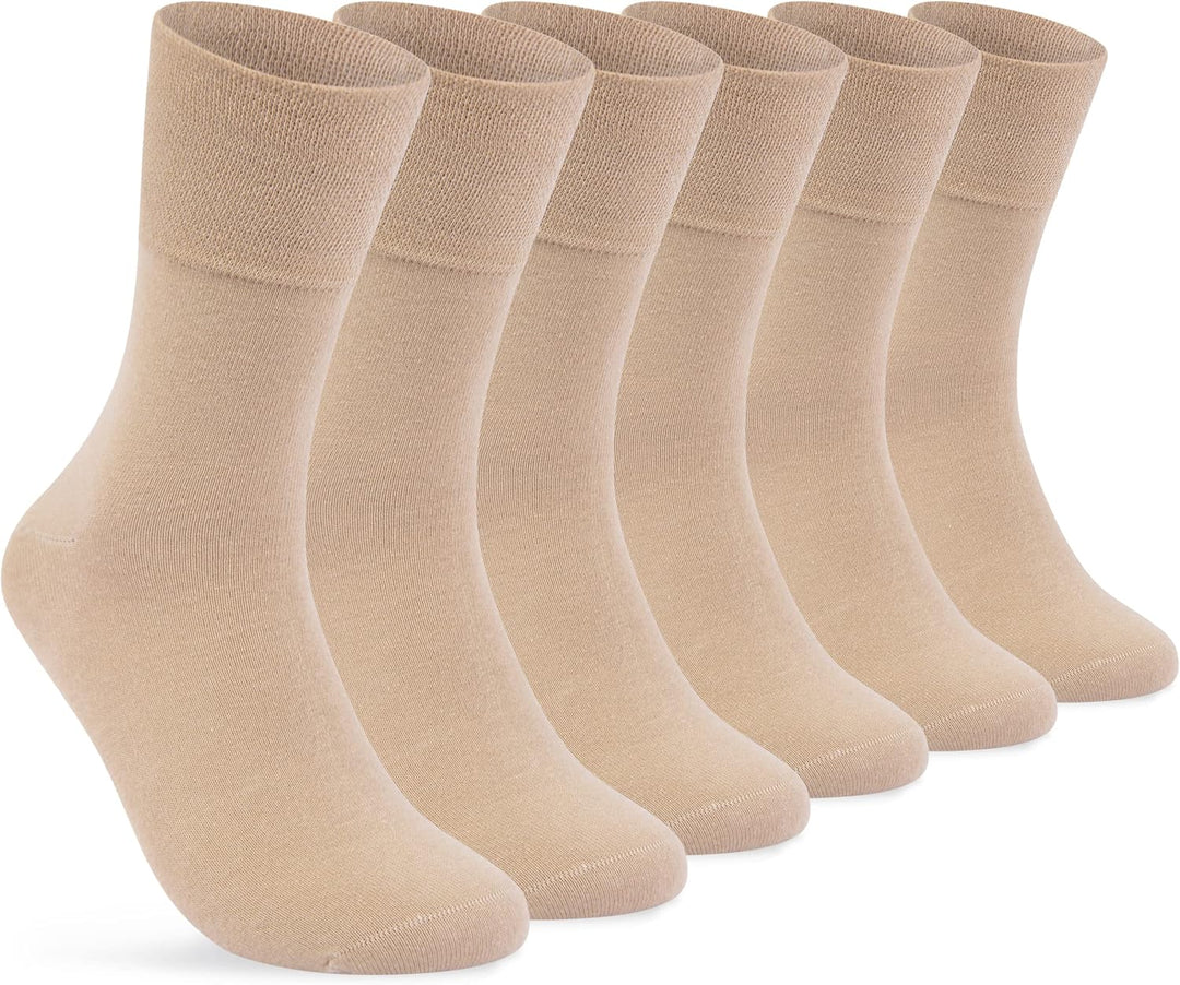sockenkauf24 Diabetikersocken ohne Gummi & ohne Naht 97% Baumwolle (6 Paar) Diabetiker Socken mit Ko