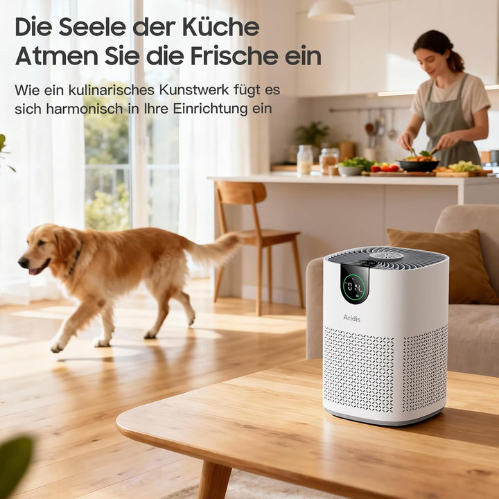 HEPA Luftreiniger Allergiker – Luftfilter für Schlafzimmer, Pollen, Allergien, Gerüche & Tierhaare,