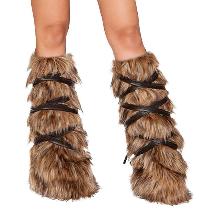 Plüsch Beinwärmer Furry Stulpen Flauschige Leg Warmers Beinstulpen Fell Stulpen für Winterwärmer Kar