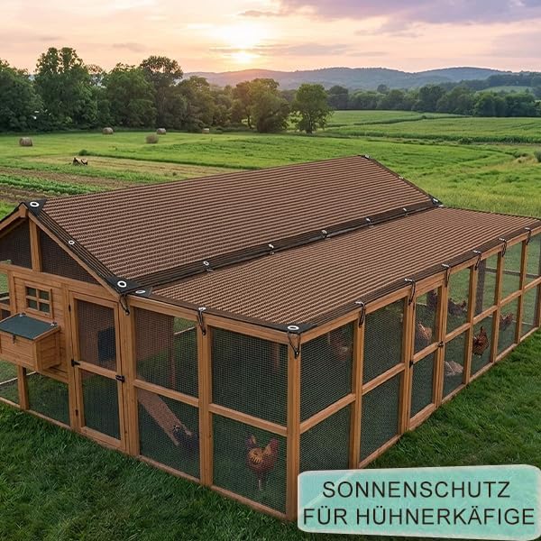 Sonnenschutz Netz Schattierungsnetz mit Ösen 80% Anti UV Windschutznetz Schattennetz Sonnensegel Atm