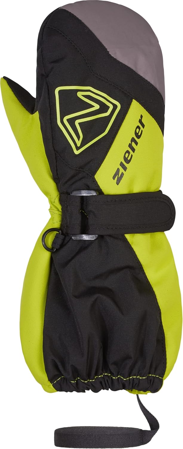 Ziener Unisex Baby Laurus Mitten Ski-Fäustling/Winter | wasserdicht, Lange Stulpe, reflektierend 116