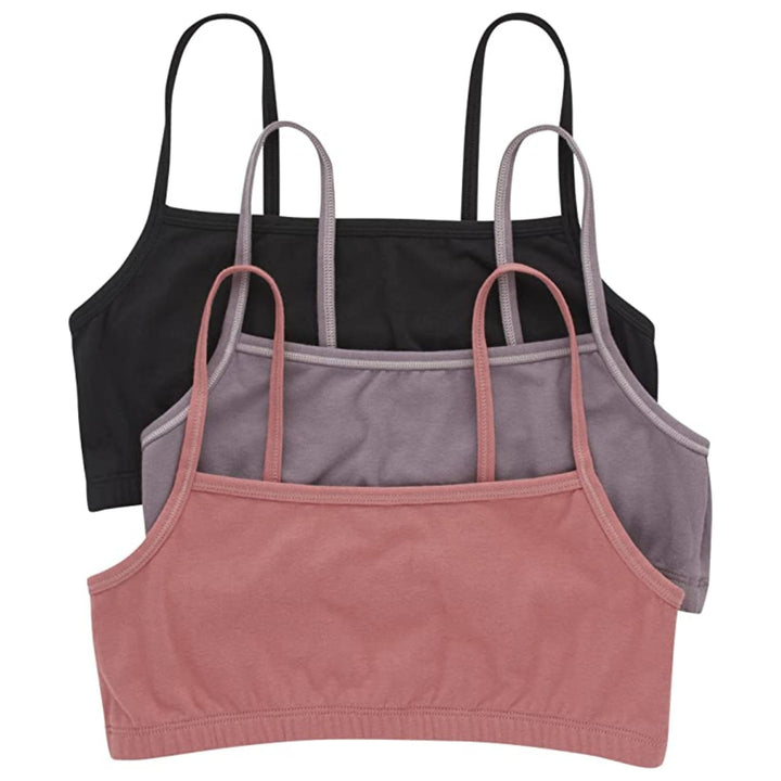 Hanes Damen BH (3er Pack) M Schwarz/Gewürzfeige/Terra Rot, M Schwarz/Gewürzfeige/Terra Rot