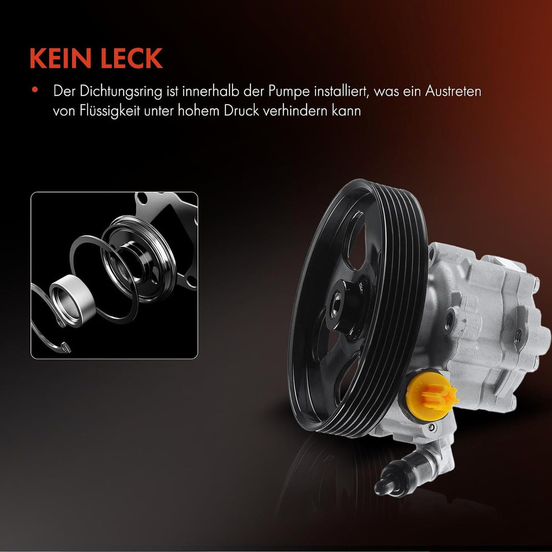 Frankberg Servopumpe Hydraulisch Lenkung mit Keilrippenriemenscheibe Kompatibel mit Berlingo B9 1.2L