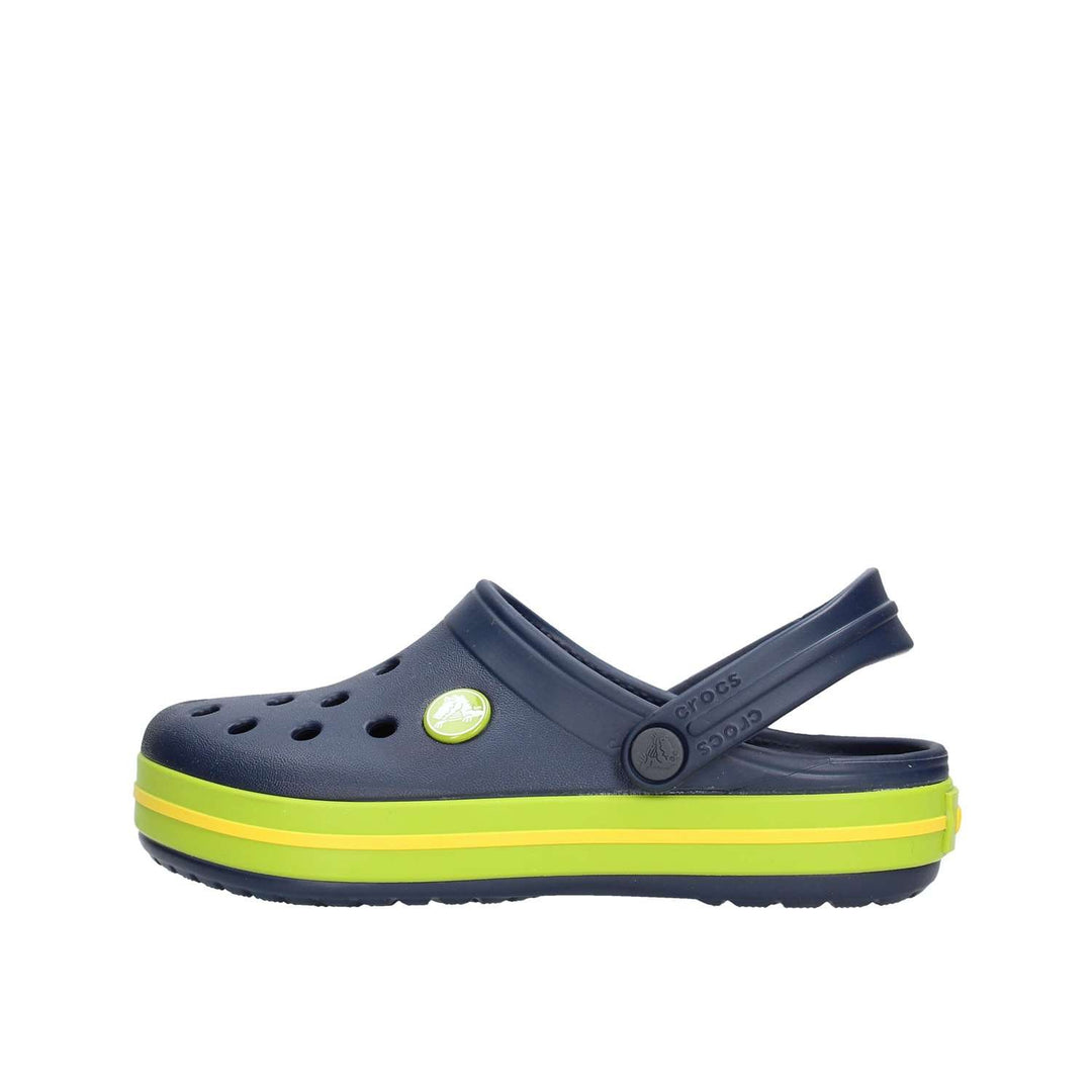 Crocs Unisex Kinder Crocband Clog KidsClogs 20/21 EU Navy Volt Green, 20/21 EU Navy Volt Green
