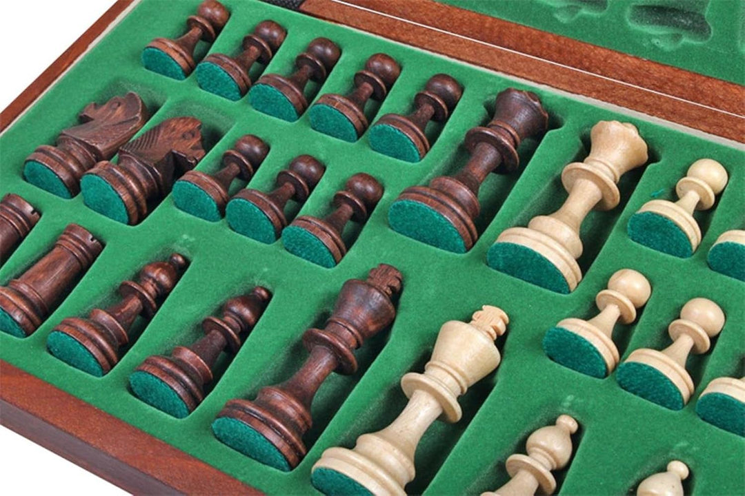 Sunrise Chess & Games Hochwertige dekorative handgefertigte hölzerne Schach Set Amsterdam 40cm x 40c