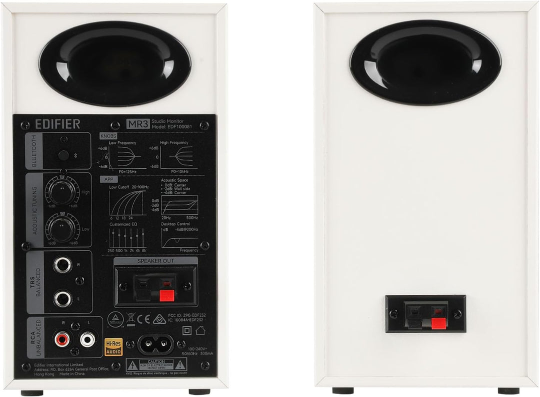 Edifier MR3 Kompakter Studio-Lautsprecher 2.0, Hi-Res Audio, Bluetooth V5.4, physikalische Steuerung