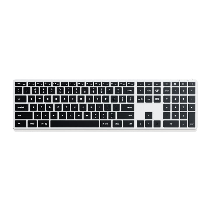 SATECHI Slim X3 Kabellose Bluetooth Tastatur - Hintergrundbeleuchtung & Ziffernblock – Multi-Device