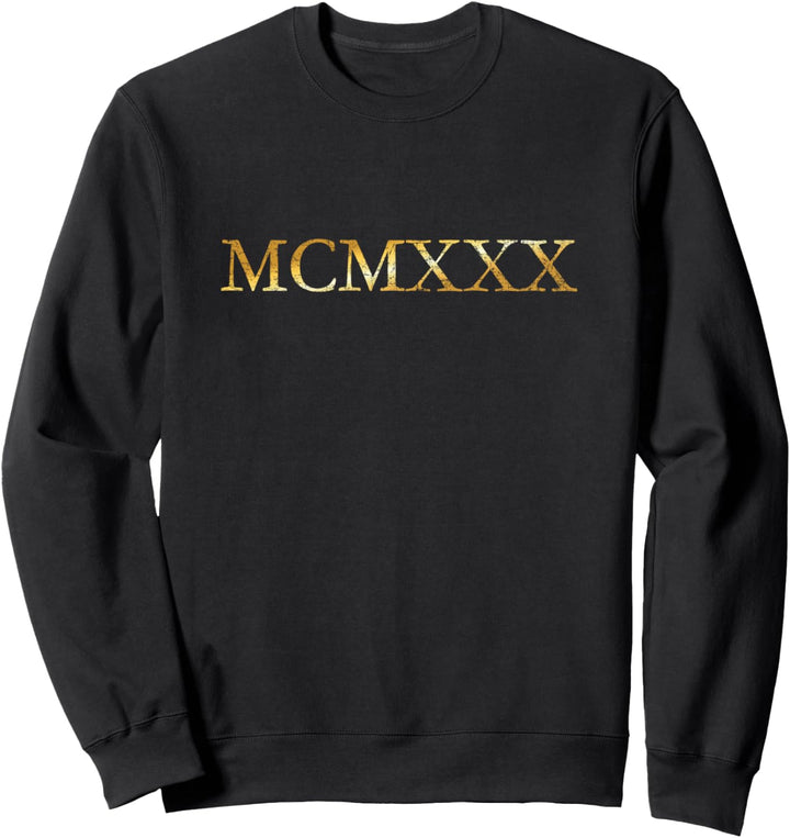 MCMXXX Jahrgang 1930 (Vintage Gelb) 94. Geburtstag Geschenk Sweatshirt