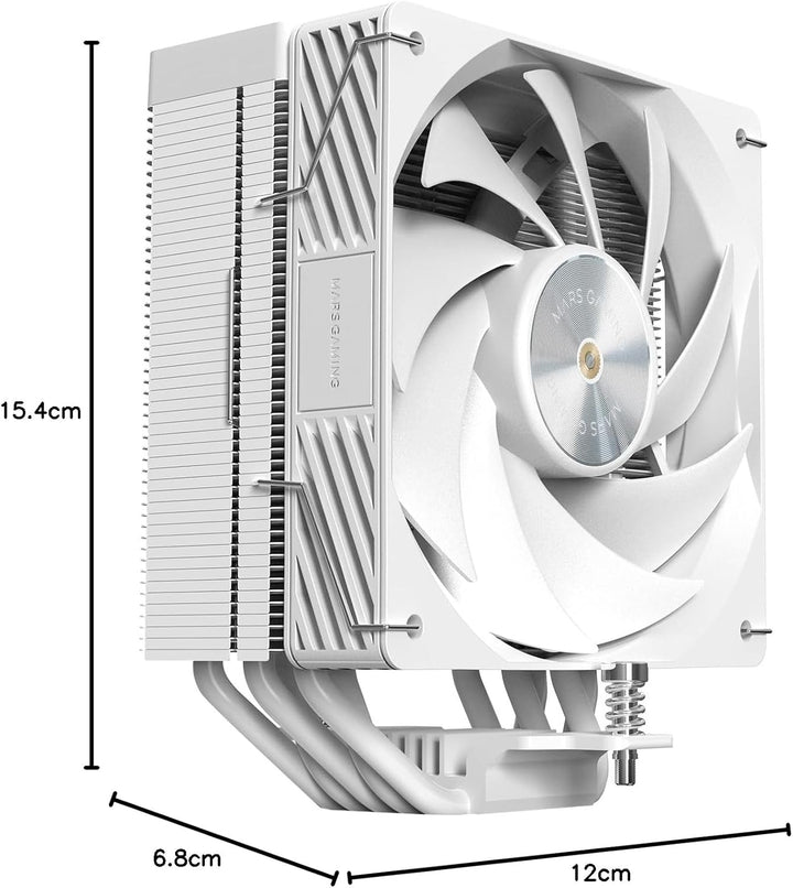 MARS GAMING MCPU-X5, CPU-Kühler 280W TDP, 5x HCT-Heatpipes der Neuen Generation, PWM-Lüfter SI Extre