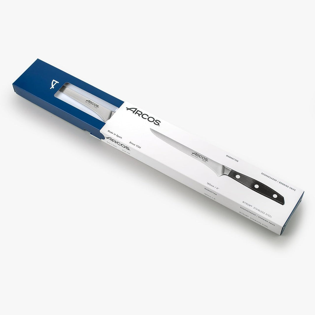 Arcos Ausbeinmesser mit Nitrum Edelstahlklinge 160 mm - Professionelles Messer zum Schneiden von Kno