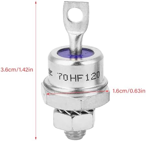 5 Paare 70HFR120 70HF120 Gleichrichterdiode 70A 1200V Spiralgleichrichterdiode zum Laden der Batteri