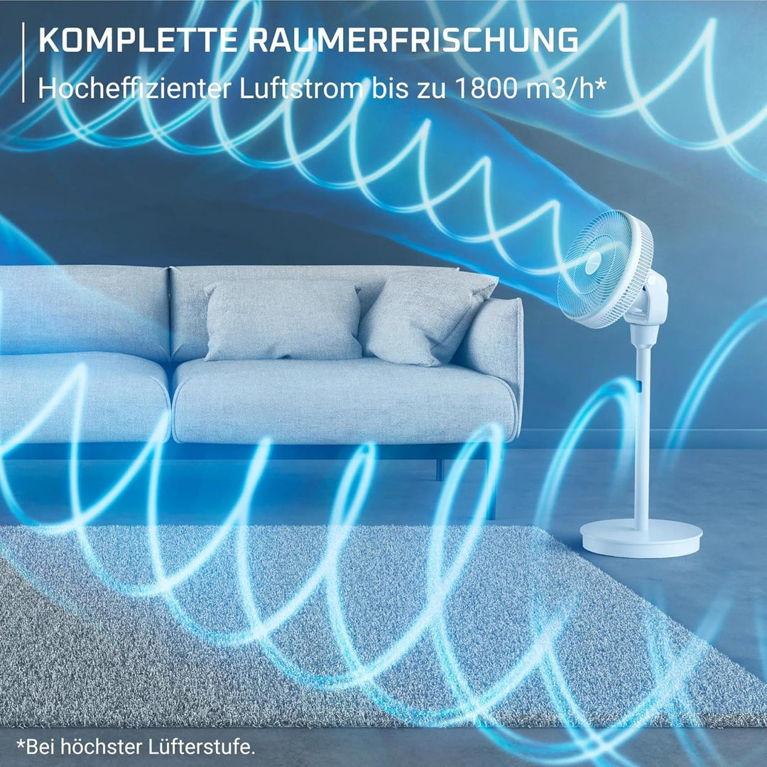 Rowenta Turbo Silence Compact 3D Nomad, intensive und geräuscharme Erfrischung, externe Akku-Kompati