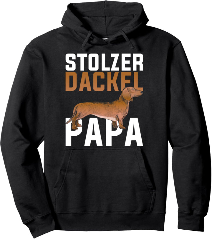 Hunde Vater Geschenk zum Vatertag Dackel Pullover Hoodie