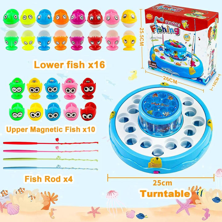 jerryvon Angelspiel Spielzeug ab 3 Jahre, Kinderspiele Kinderspielzeug ab 2 3 Jahre, Magnet Fische A
