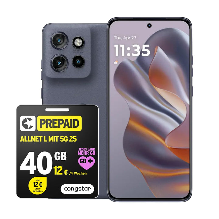congstar Prepaid Bundle - Motorola Edge 50 Neo 12/512GB, grau Prepaid L