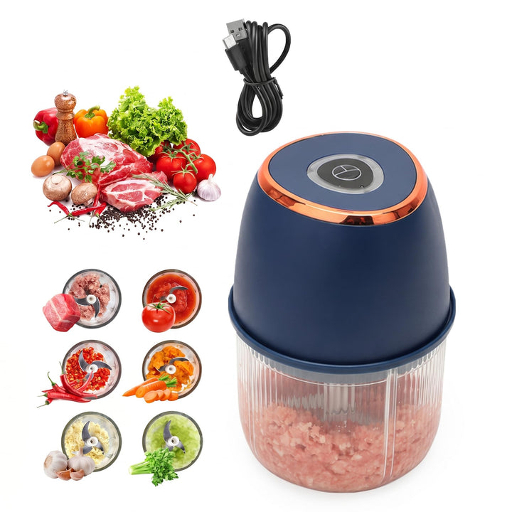 Zerkleinerer Elektrisch 350ml, Gemüsezerkleinerer Zwiebelschneider Elektrisch Multizerkleinerer, USB