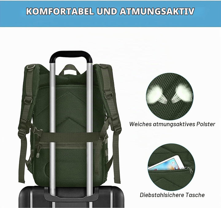 MOSISO Kamerarucksack, DSLR/SLR/Spiegellose Fotografie Taktisch Kamera Tasche Hülle Wandern im Freie