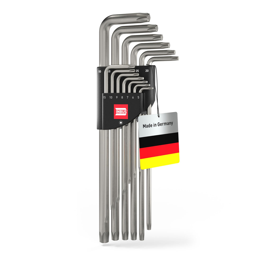 TORX® Winkelschraubendreher Set 13tlg., TX5–50 — Made in Germany (INBUS® 74216)