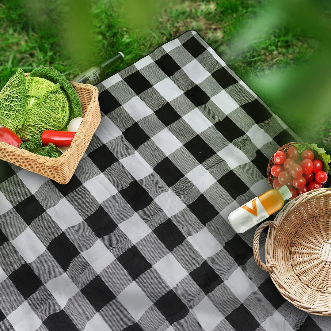 Picknickmatte,200cm x 200cm,übergrosse Picknickdecke, wasserdichte,sanddichte Strandmatte für 6–8 Er
