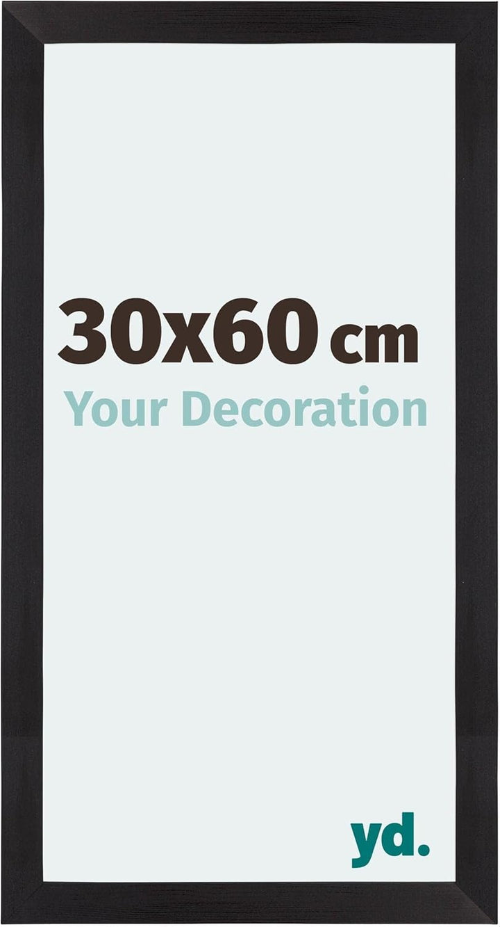 yd. Your Decoration - Bilderrahmen 30x60 cm - Bilderrahmen aus MDF mit Acrylglas - Antireflex - Ausg