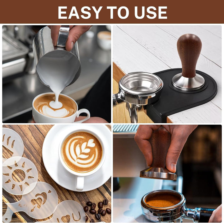 Kaffee Tamper Set 51mm,Espresso Tamper Set 22pcs,Kaffee-Tamper