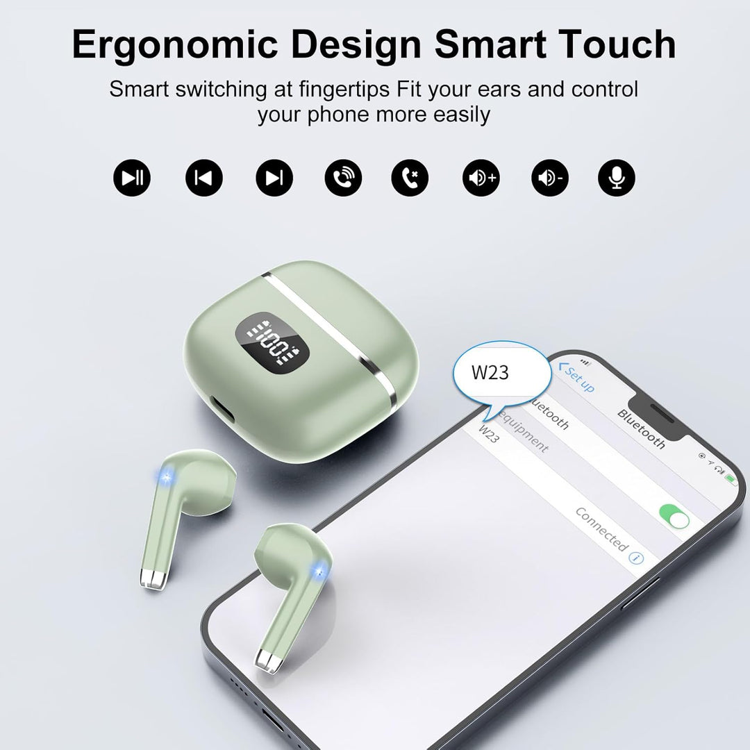 Bluetooth Kopfhörer, 2026 Neu In Ear Kopfhörer Kabellos Bluetooth 5.3 mit 4 ENC Mic, HiFi Stereo Noi