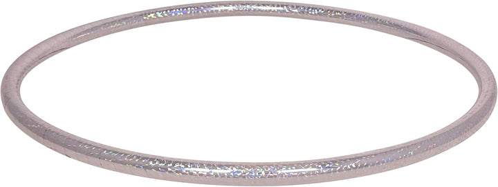 Hoopomania Kinder Hula Hoop Reifen, Hologramm Muster, Ø60/70/80cm Ø60cm Silber, Ø60cm Silber