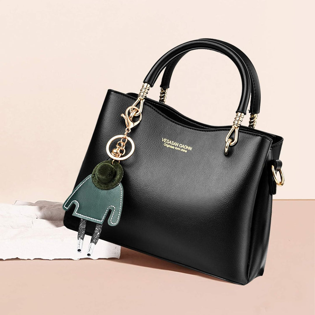 NICOLE &amp; DORIS Damen Handtasche mit grosser Kapazität PU Leder Schultertasche Shopper Casual Umhänge