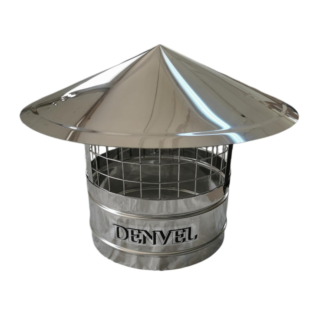 150 mm Schornsteinhaube Mit Vogelschutz Edelstahl Vogelschutzgitter für Kamine, Schornsteinabdeckung